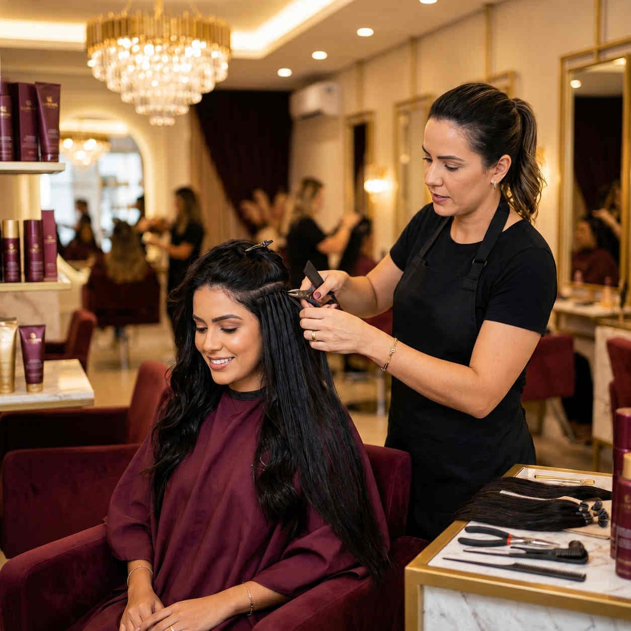 Colocação de Cabelo